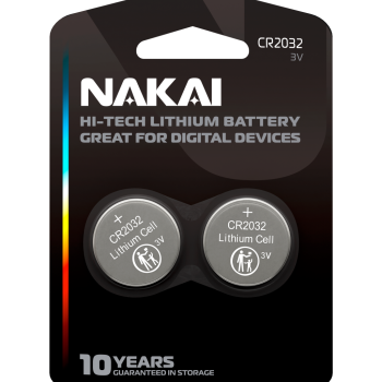 Батарейка литиевая CR 2032 NAKAI Hi-Tech 2xBL 3V (24/144)