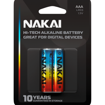 Батарейка LR 3 NAKAI Hi-Tech 2xBL (24/240)