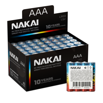 Батарейка LR 3 NAKAI Hi-Tech б/б 4S 40Box (480)