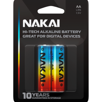 Батарейка LR 6 NAKAI Hi-Tech 2xBL (24/240)