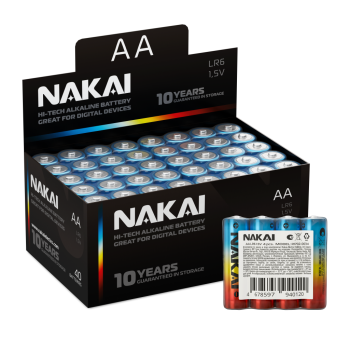 Батарейка LR 6 NAKAI Hi-Tech б/б 4S 40Box (480)