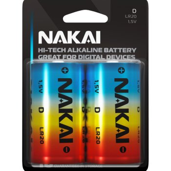 Батарейка LR20 NAKAI Hi-Tech 2xBL (24/144)