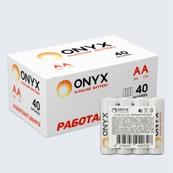 Батарейка LR 6 ONYX б/б 4S 40Box (480)