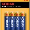 Батарейка LR 6 Kodak Max 4xBL (80/400)