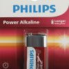 Батарейка 6LR61 Philips Power 1xBL (12/24)