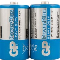 Батарейка R20 GP PowerPlus б/б 2S (20/200)