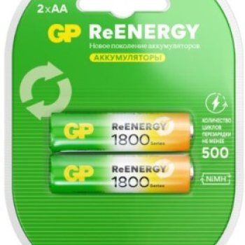 Аккумулятор NiMh R 6 1800мАч GP ReEnergy 2xBL (20/200)