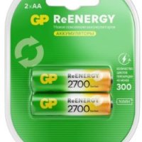 Аккумулятор NiMh R 6 2700мАч GP ReEnergy 2xBL (20/200)