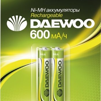 Аккумулятор NiMh R 3 600мАч Daewoo 2xBL (20)