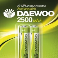 Аккумулятор NiMh R 6 2500мАч Daewoo 2xBL (20)