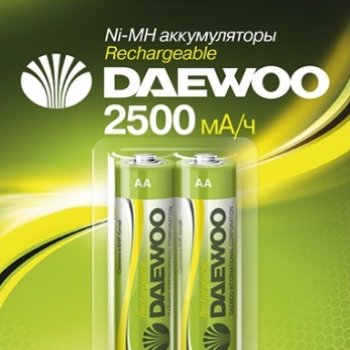 Аккумулятор NiMh R 6 2500мАч Daewoo 2xBL (20)