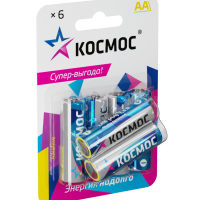 Батарейка LR 6 Космос 6xBL (72/432)