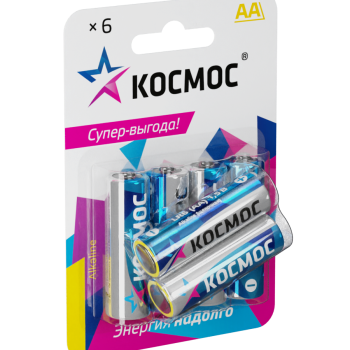 Батарейка LR 6 Космос 6xBL (72/432)