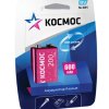 Аккумулятор NiMh 6F22 200мАч Космос 1xBL (6/72)
