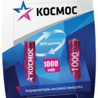 Аккумулятор NiMh R 3 1000мАч Космос 2xBL (24)