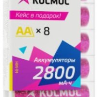 Аккумулятор NiMh R 6 2800мАч Космос 8xBL