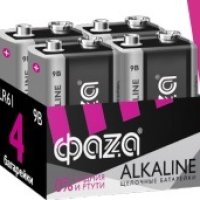 Батарейка Фаzа 6LR61 (4*Box) (24/96/192)