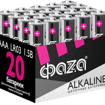 Батарейка Фаzа LR 3 (20*Box) (480)