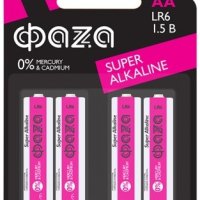 Батарейка Фаzа LR 6 (4*Bl) Super (48/576)