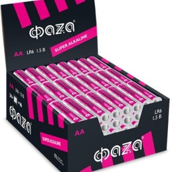 Батарейка Фаzа LR 6 б/б (4S) Super Box-Display (96/384)