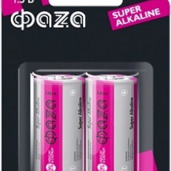 Батарейка Фаzа LR14 (2*Bl) Super (12/96)