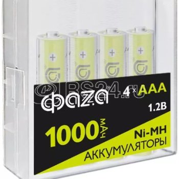 Аккумулятор NiMh R 3 1000мАч Фаzа  4Box (40)