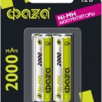 Аккумулятор NiMh R 6 2000мАч Фаzа 2xBL (20)