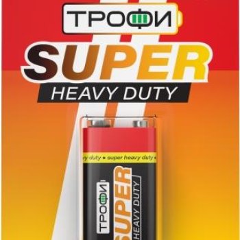 Батарейка 6F22 Трофи Super 1xBL (12/96)
