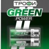 Аккумулятор NiMh R 6 1500мАч Трофи Green 2xBL (20)
