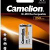 Аккумулятор NiMh 6F22 250мАч Camelion 1xBL 9В (12)