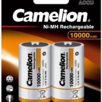 Аккумулятор NiMh R20 10000мАч Camelion 2xBL (12)