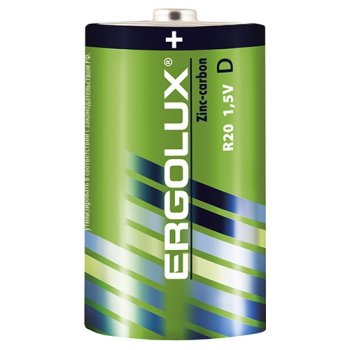 Батарейка R20 Ergolux б/б 2S (12/144)