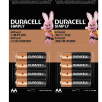 Батарейка LR 6 Duracell Basic 4xBLx4 отрывной (16/208)