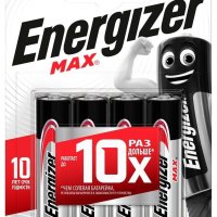 Батарейка LR 6 Energizer Max 4xBL (E91) (96)*
