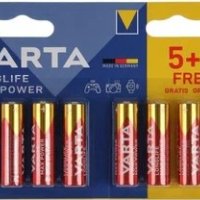 Батарейка LR 6 Varta Longlife Max Power 5+3xBL (160)