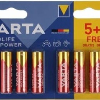 Батарейка LR 6 Varta Longlife Max Power 5+3xBL (160)