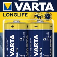 Батарейка LR20 Varta Longlife 2xBL (20/100)