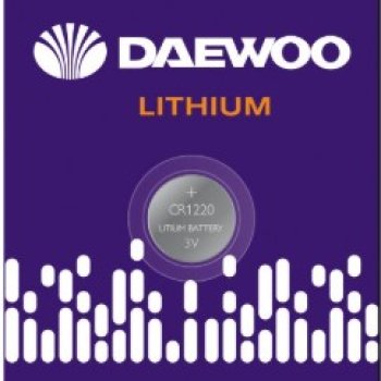 Батарейка литиевая CR 1220 Daewoo 1xBL 3V (1/20)