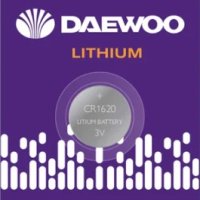 Батарейка литиевая CR 1620 Daewoo 1xBL 3V (1/20)