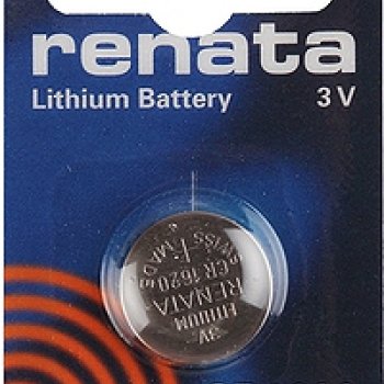 Батарейка литиевая CR 1620 Renata 1xBL 3V (10/100)