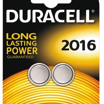Батарейка литиевая CR 2016 Duracell 2xBL 3V (30)