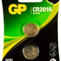 Батарейка литиевая CR 2016 GP 2xBL 3V (100)