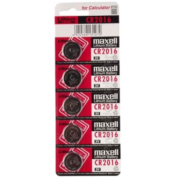 Батарейка литиевая CR 2016 Maxell 5xBL 3V (100)