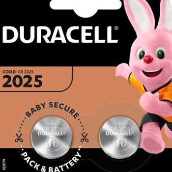 Батарейка литиевая CR 2025 Duracell 2xBL 3V (10/100)