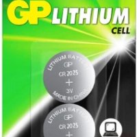 Батарейка литиевая CR 2025 GP 2xBL 3V (100)
