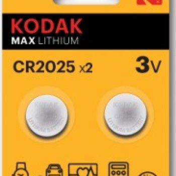 Батарейка литиевая CR 2025 Kodak 2xBL 3V Max (60/240)