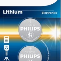 Батарейка литиевая CR 2032 Philips 2xBL 3V (40/400)