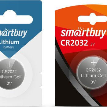 Батарейка литиевая CR 2032 SmartBuy 1xBL 3V (12/720)