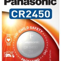 Батарейка литиевая CR 2450 Panasonic 1xBL 3V (24)