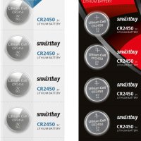 Батарейка литиевая CR 2450 SmartBuy 5xBL 3V (100)